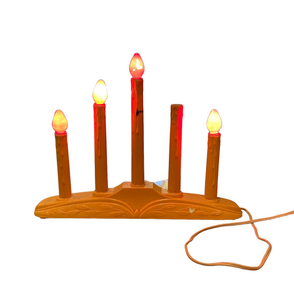 Unbranded Holiday Vintage Working Red Christmas Window Candles